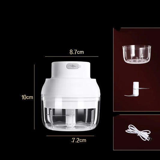 Mini Electric Garlic Masher for Home Cooking